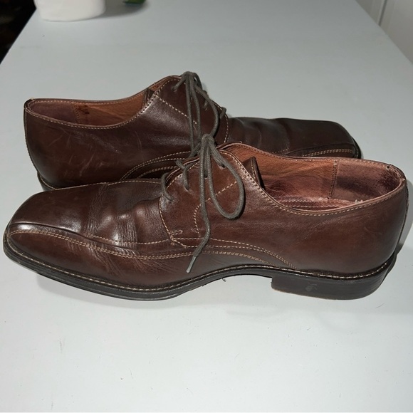 Johnston & Murphy Mens Oxfords Brown Square Toe Dress Shoes 8.5M - Picture 7 of 11